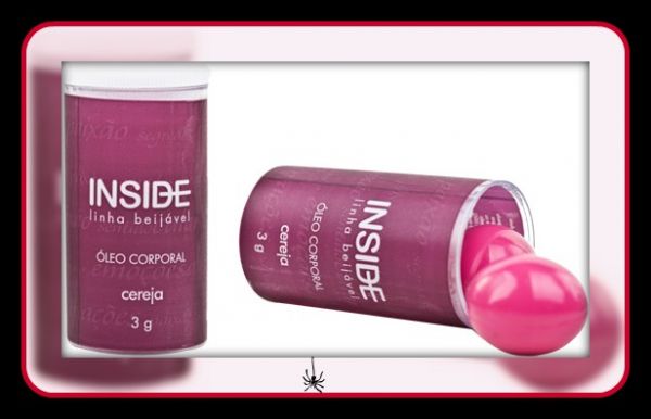 Bolinhas Aromáticas de Óleo Corporal Beijável Inside cereja